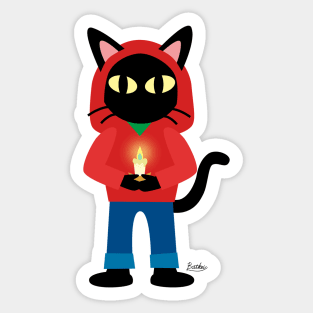 Whim with a candle Sticker